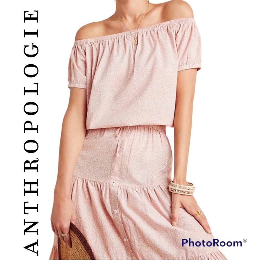 ✨ Frye x Anthropologie Elspeth Off The Shoulder Floral Top ✨